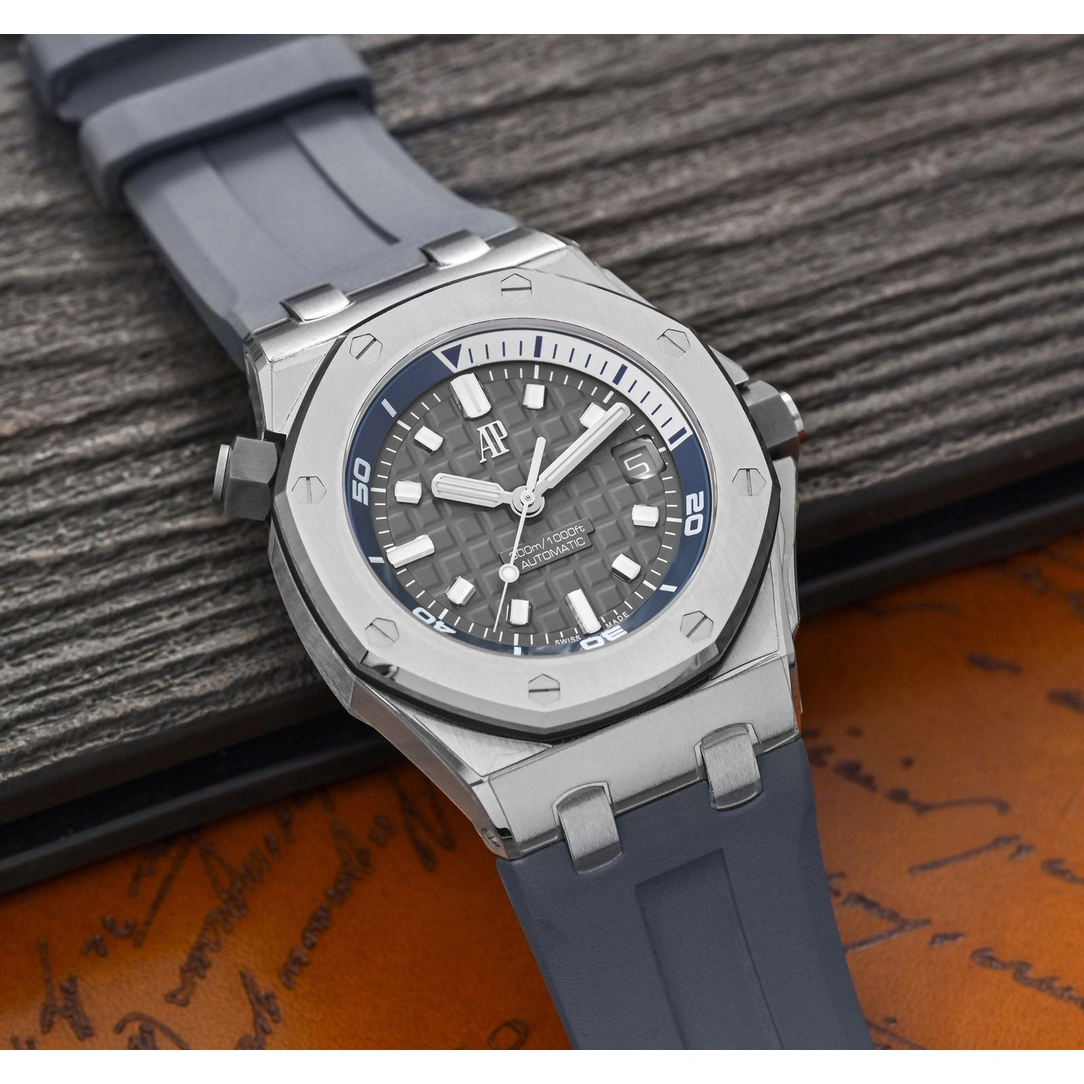Audemars Piguet Watch For Men - Royal Oak Offshore Diver, 42 mm, Grey Dial