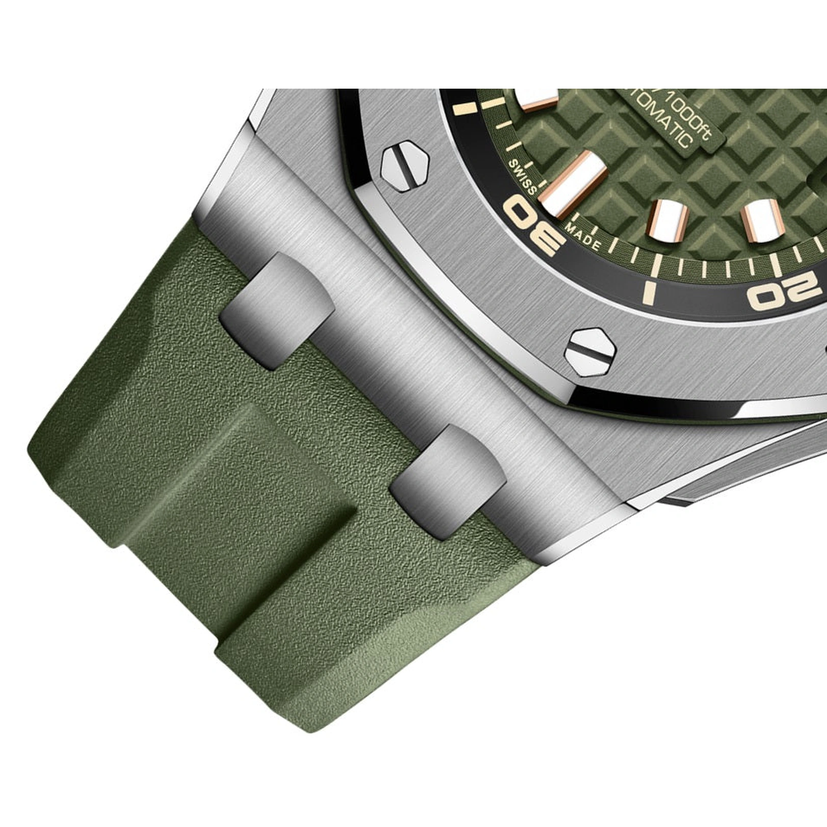 Audemars Piguet Watch For Men - Royal Oak Offshore Diver, 42 mm, Khaki Dial
