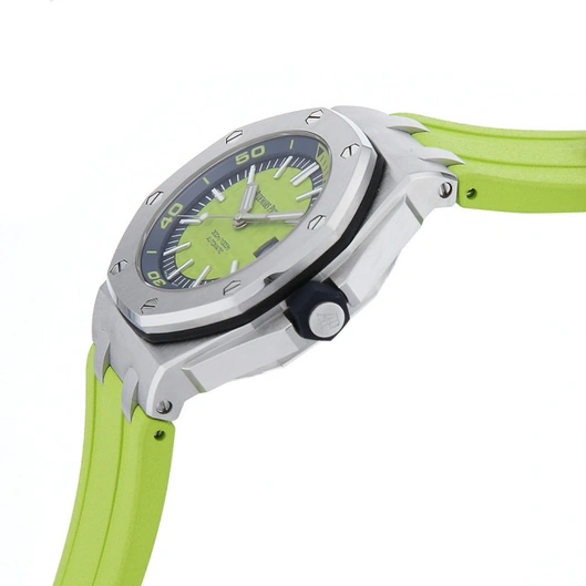 Audemars Piguet Watch For Men - Royal Oak Offshore Diver, 42 mm, Lime Green Dial