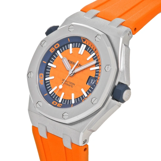 Audemars Piguet Watch For Men - Royal Oak Offshore Diver, 42 mm, Orange Dial