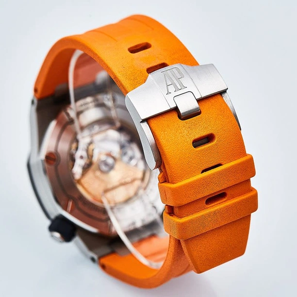 Audemars Piguet Watch For Men - Royal Oak Offshore Diver, 42 mm, Orange Dial
