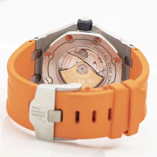 Audemars Piguet Watch For Men - Royal Oak Offshore Diver, 42 mm, Orange Dial