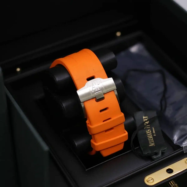 Audemars Piguet Watch For Men - Royal Oak Offshore Diver, 42 mm, Orange Dial