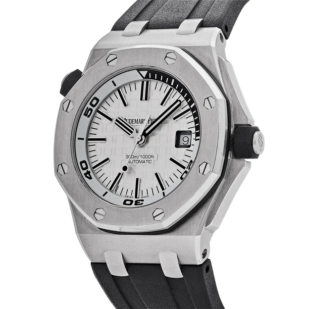 Audemars Piguet Watch For Men - Royal Oak Offshore Diver, 42 mm, White Dial
