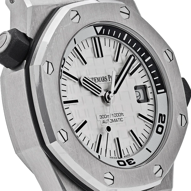Audemars Piguet Watch For Men - Royal Oak Offshore Diver, 42 mm, White Dial