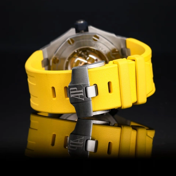 Audemars Piguet Watch For Men - Royal Oak Offshore Diver, 42 mm, Yellow Dial