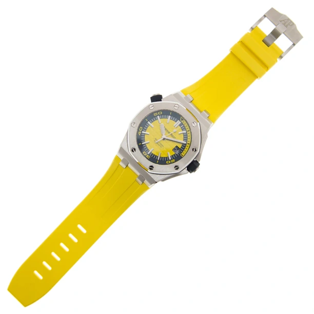 Audemars Piguet Watch For Men - Royal Oak Offshore Diver, 42 mm, Yellow Dial