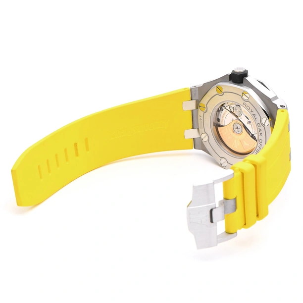 Audemars Piguet Watch For Men - Royal Oak Offshore Diver, 42 mm, Yellow Dial