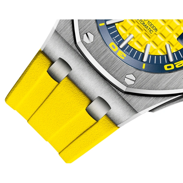 Audemars Piguet Watch For Men - Royal Oak Offshore Diver, 42 mm, Yellow Dial