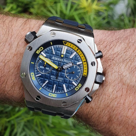 Audemars Piguet Watch For Men - Royal Oak Offshore Diver, Steel, Blue Dial