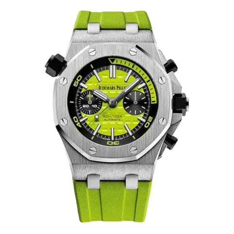 Audemars Piguet Watch For Men - Royal Oak Offshore Diver, Steel, Green Dial