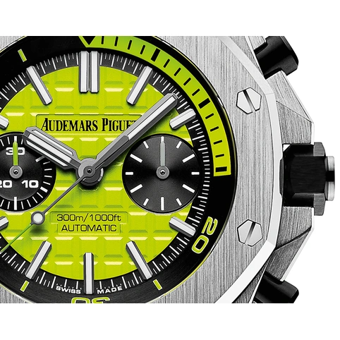 Audemars Piguet Watch For Men - Royal Oak Offshore Diver, Steel, Green Dial