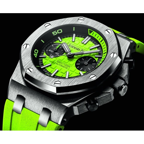 Audemars Piguet Watch For Men - Royal Oak Offshore Diver, Steel, Green Dial