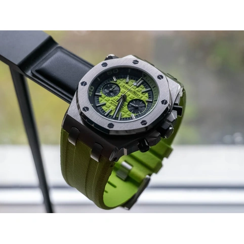 Audemars Piguet Watch For Men - Royal Oak Offshore Diver, Steel, Green Dial