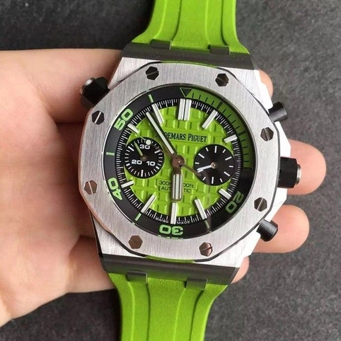 Audemars Piguet Watch For Men - Royal Oak Offshore Diver, Steel, Green Dial