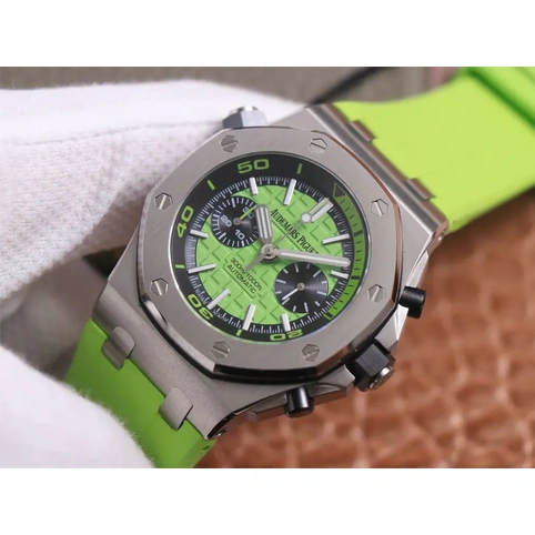 Audemars Piguet Watch For Men - Royal Oak Offshore Diver, Steel, Green Dial