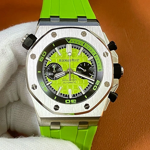 Audemars Piguet Watch For Men - Royal Oak Offshore Diver, Steel, Green Dial