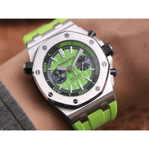 Audemars Piguet Watch For Men - Royal Oak Offshore Diver, Steel, Green Dial