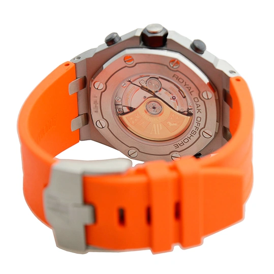 Audemars Piguet Watch For Men - Royal Oak Offshore Diver, Steel, Orange Dial