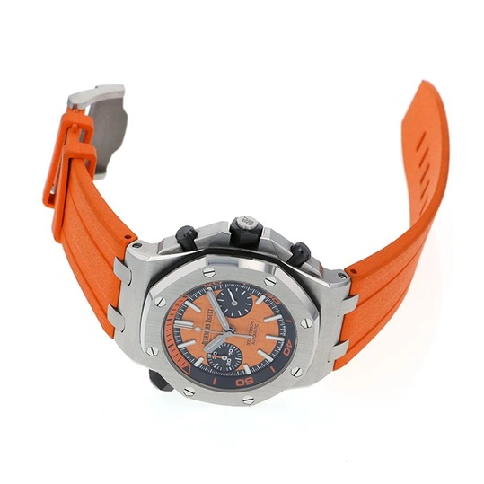 Audemars Piguet Watch For Men - Royal Oak Offshore Diver, Steel, Orange Dial