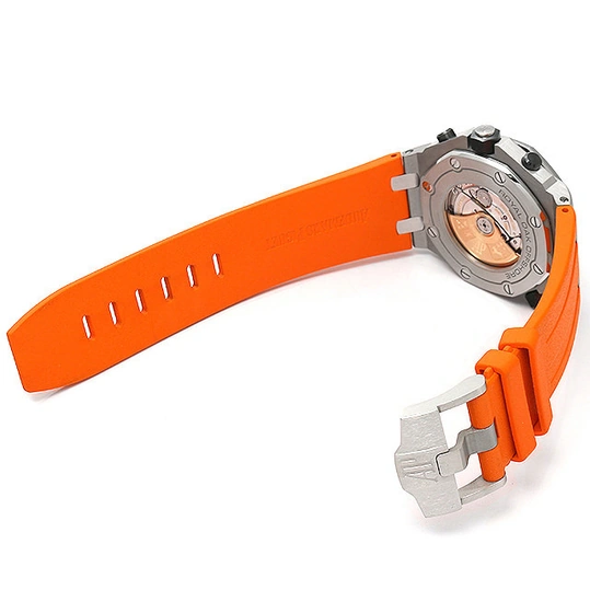 Audemars Piguet Watch For Men - Royal Oak Offshore Diver, Steel, Orange Dial