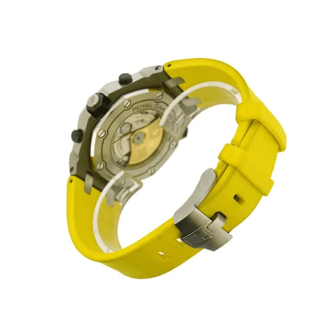 Audemars Piguet Watch For Men - Royal Oak Offshore Diver, Steel, Yellow Dial