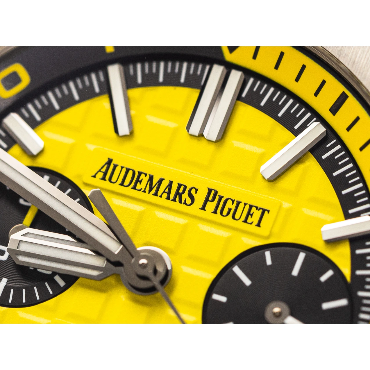 Audemars Piguet Watch For Men - Royal Oak Offshore Diver, Steel, Yellow Dial