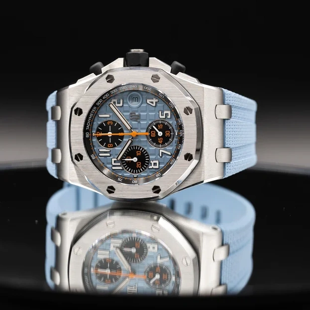 Audemars Piguet Watch For Men - Royal Oak Offshore Selfwinding Chronograph, 42 mm, Steel, Blue Dial