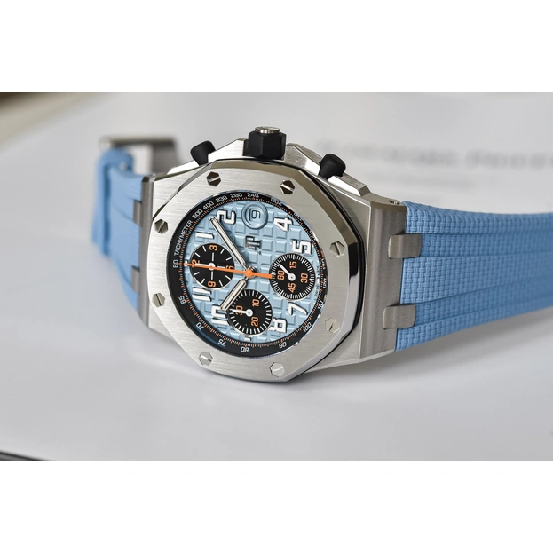 Audemars Piguet Watch For Men - Royal Oak Offshore Selfwinding Chronograph, 42 mm, Steel, Blue Dial