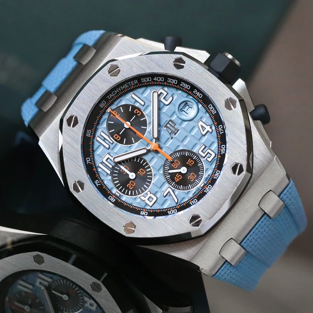 Audemars Piguet Watch For Men - Royal Oak Offshore Selfwinding Chronograph, 42 mm, Steel, Blue Dial