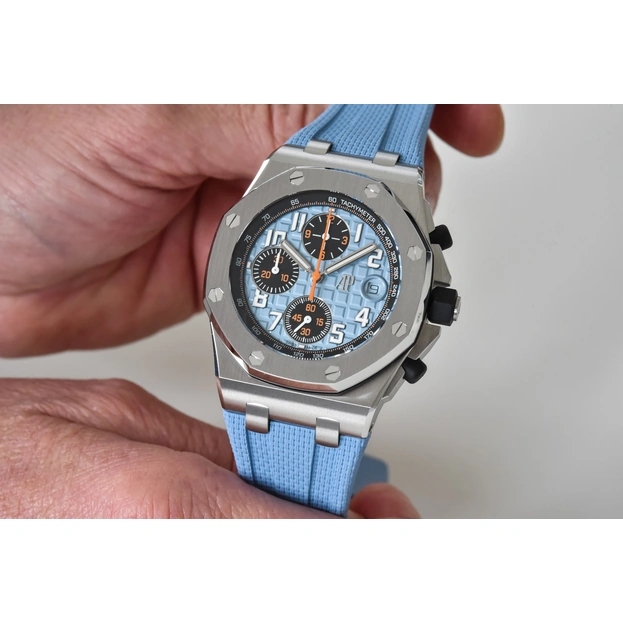 Audemars Piguet Watch For Men - Royal Oak Offshore Selfwinding Chronograph, 42 mm, Steel, Blue Dial