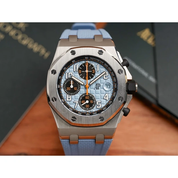 Audemars Piguet Watch For Men - Royal Oak Offshore Selfwinding Chronograph, 42 mm, Steel, Blue Dial