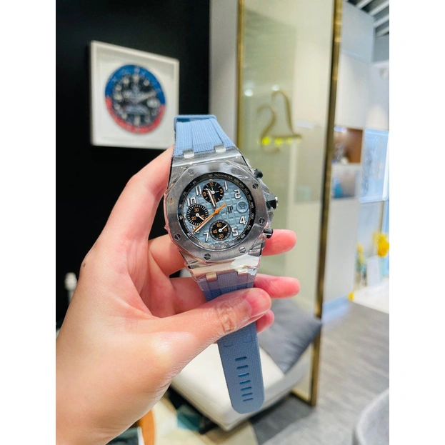 Audemars Piguet Watch For Men - Royal Oak Offshore Selfwinding Chronograph, 42 mm, Steel, Blue Dial