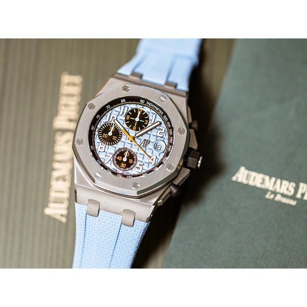 Audemars Piguet Watch For Men - Royal Oak Offshore Selfwinding Chronograph, 42 mm, Steel, Blue Dial