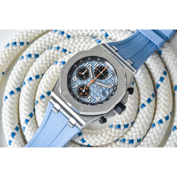 Audemars Piguet Watch For Men - Royal Oak Offshore Selfwinding Chronograph, 42 mm, Steel, Blue Dial
