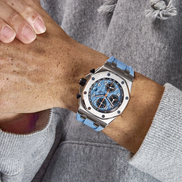 Audemars Piguet Watch For Men - Royal Oak Offshore Selfwinding Chronograph, 42 mm, Steel, Blue Dial