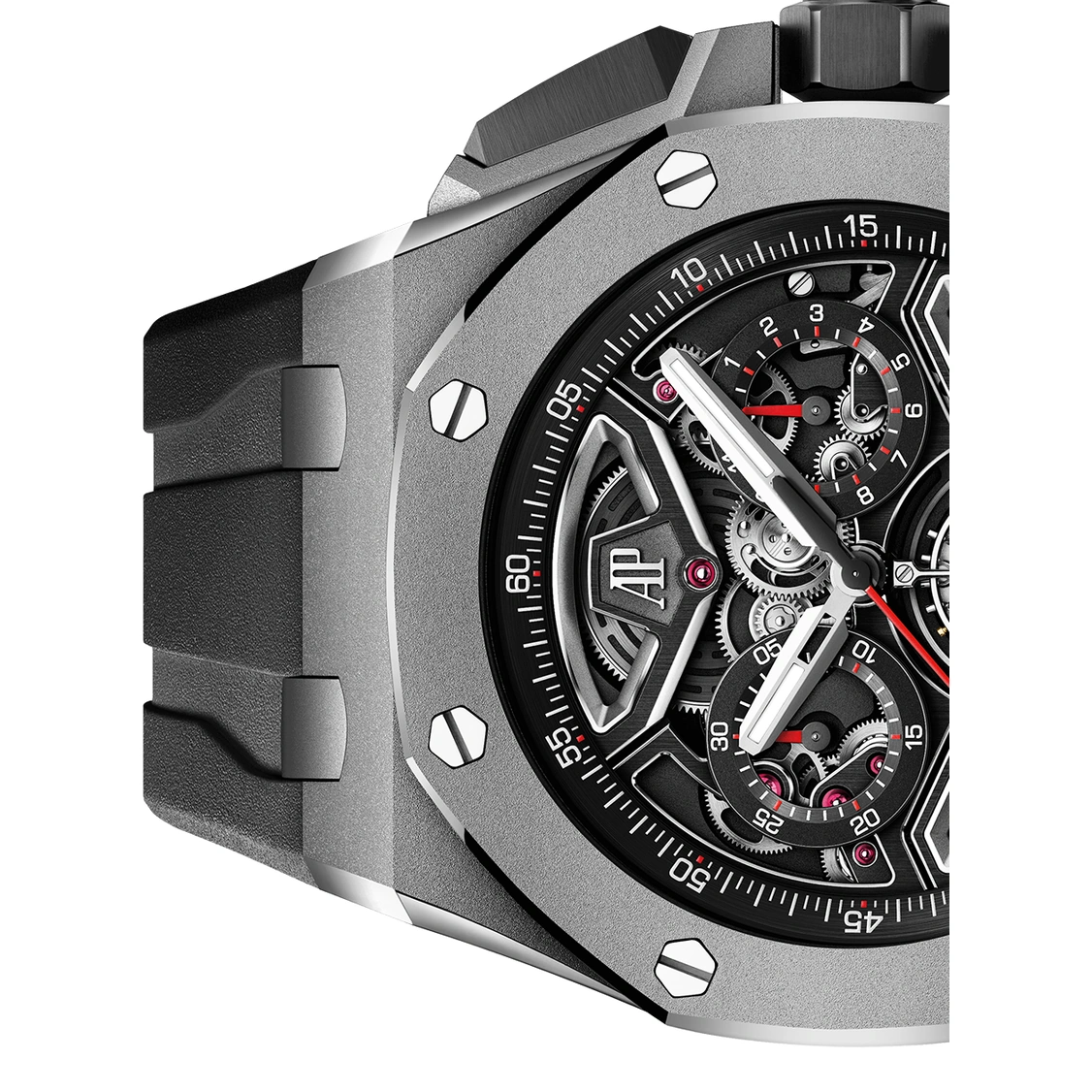 Audemars Piguet Watch For Men - Royal Oak Offshore Selfwinding Flying Tourbillon Chronograph, Titanium, Green Dial