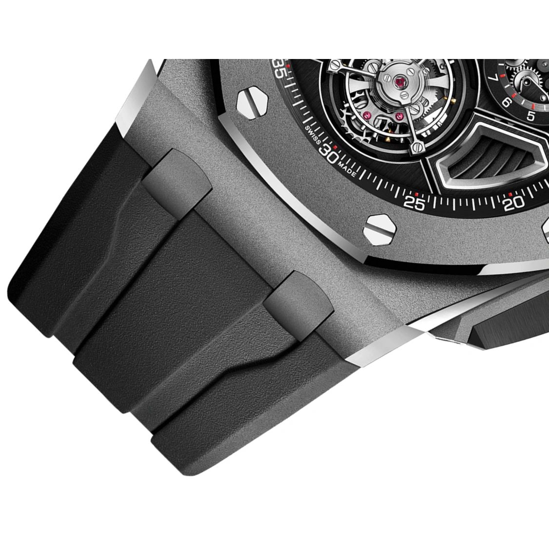 Audemars Piguet Watch For Men - Royal Oak Offshore Selfwinding Flying Tourbillon Chronograph, Titanium, Green Dial