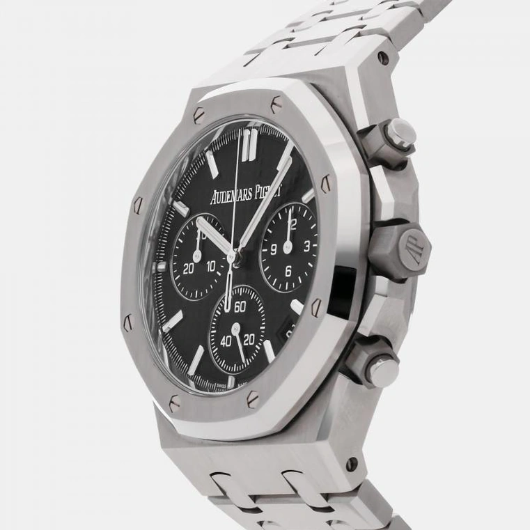 Audemars Piguet Watch For Men - Royal Oak Selfwinding Chronograph “50th Anniversary”, Steel, Black Dial