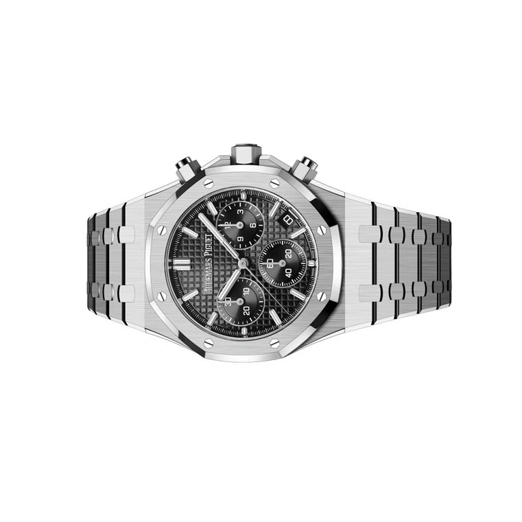 Audemars Piguet Watch For Men - Royal Oak Selfwinding Chronograph “50th Anniversary”, Steel, Black Dial