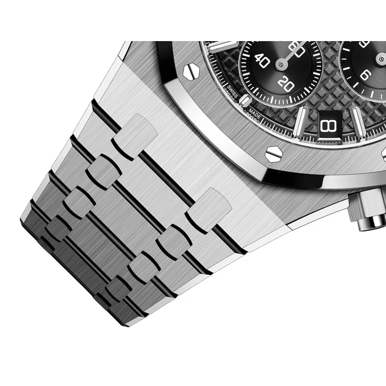 Audemars Piguet Watch For Men - Royal Oak Selfwinding Chronograph “50th Anniversary”, Steel, Black Dial