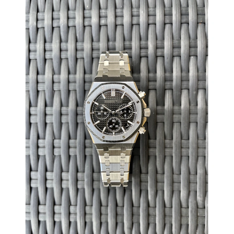 Audemars Piguet Watch For Men - Royal Oak Selfwinding Chronograph “50th Anniversary”, Steel, Black Dial