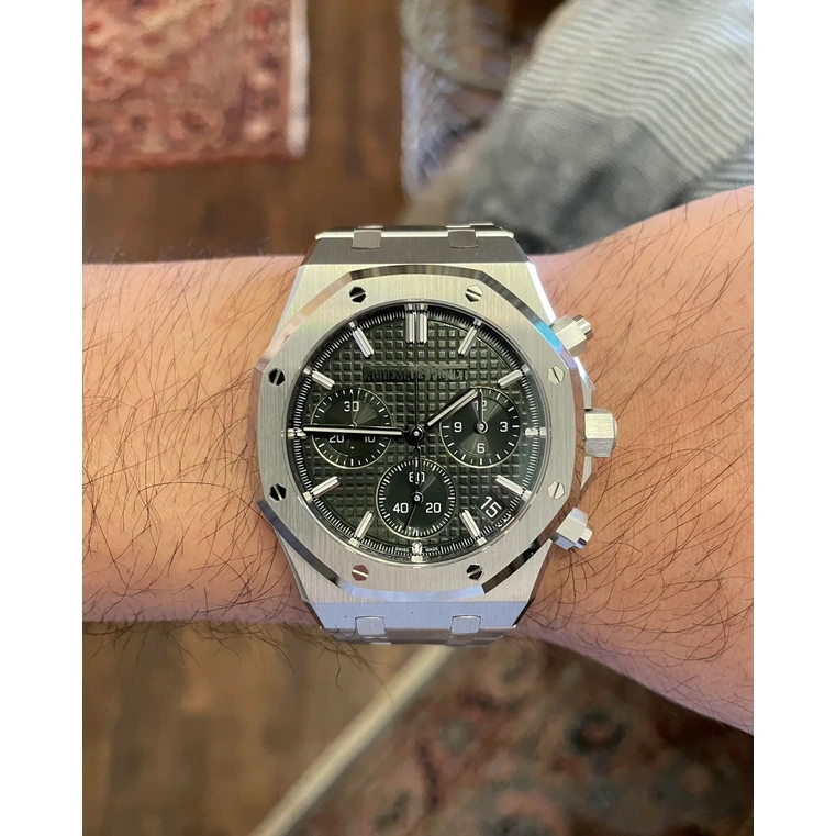 Audemars Piguet Watch For Men - Royal Oak Selfwinding Chronograph “50th Anniversary”, Steel, Black Dial