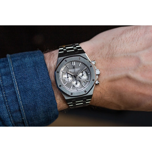 Audemars Piguet Watch For Men - Royal Oak Selfwinding Chronograph, 38 mm, Steel, Grey Dial