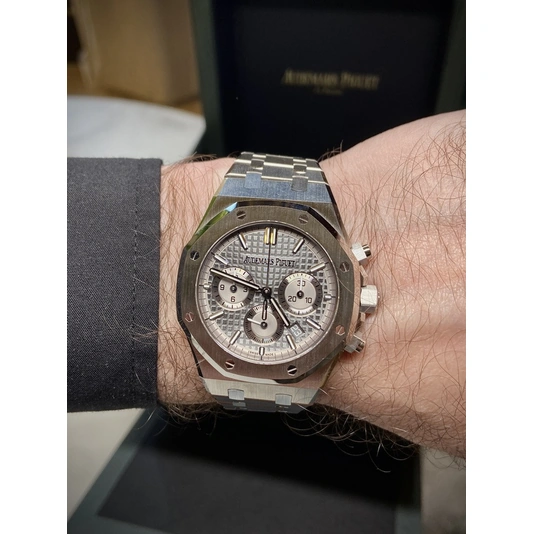 Audemars Piguet Watch For Men - Royal Oak Selfwinding Chronograph, 38 mm, Steel, Grey Dial