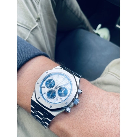 Audemars Piguet Watch For Men - Royal Oak Selfwinding Chronograph, 38 mm, Steel, Silver Dial