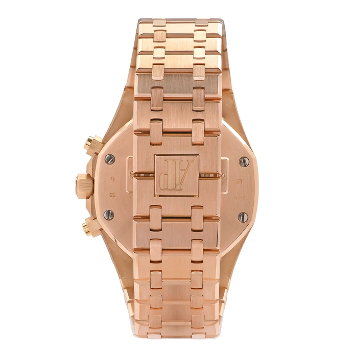 Audemars Piguet Watch For Men - Royal Oak Selfwinding Chronograph, Rose Gold, Black Dial