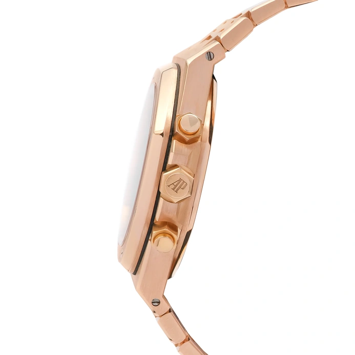 Audemars Piguet Watch For Men - Royal Oak Selfwinding Chronograph, Rose Gold, Black Dial