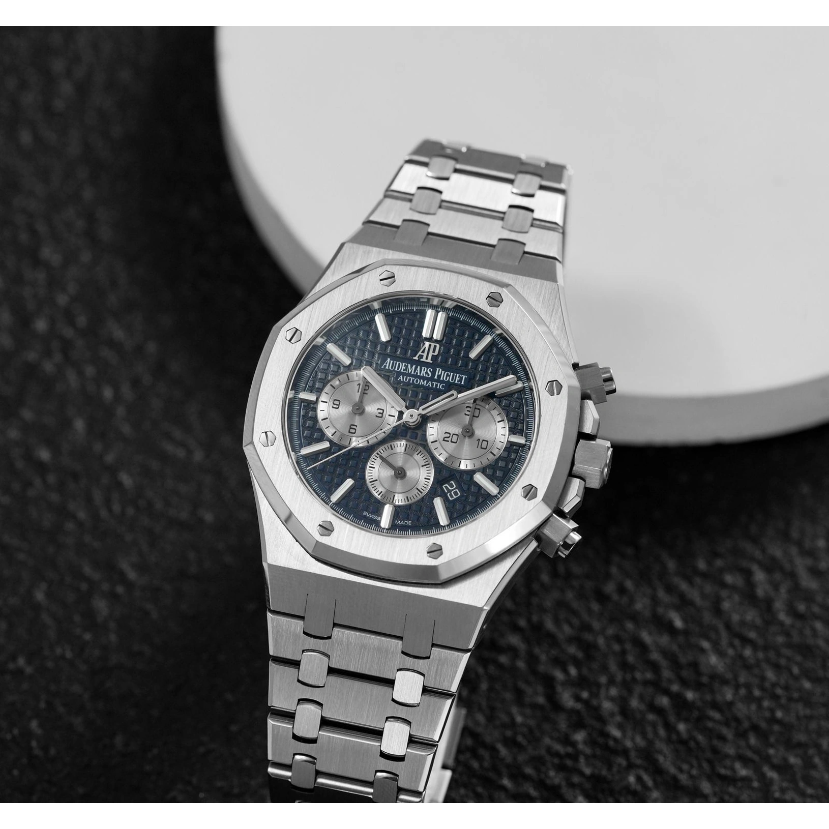 Audemars Piguet Watch For Men - Royal Oak Selfwinding Chronograph, Steel, Blue Dial