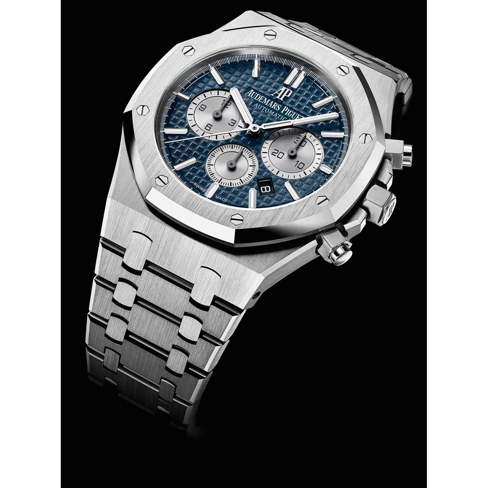 Audemars Piguet Watch For Men - Royal Oak Selfwinding Chronograph, Steel, Blue Dial